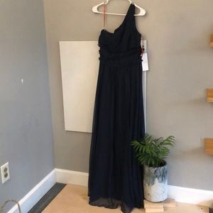 Monique Lhuillier Bridesmaids one shoulder dress